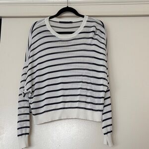 Jenni Kayne Navy and White Knit Sweater.